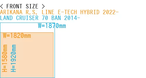 #ARIKANA R.S. LINE E-TECH HYBRID 2022- + LAND CRUISER 70 BAN 2014-